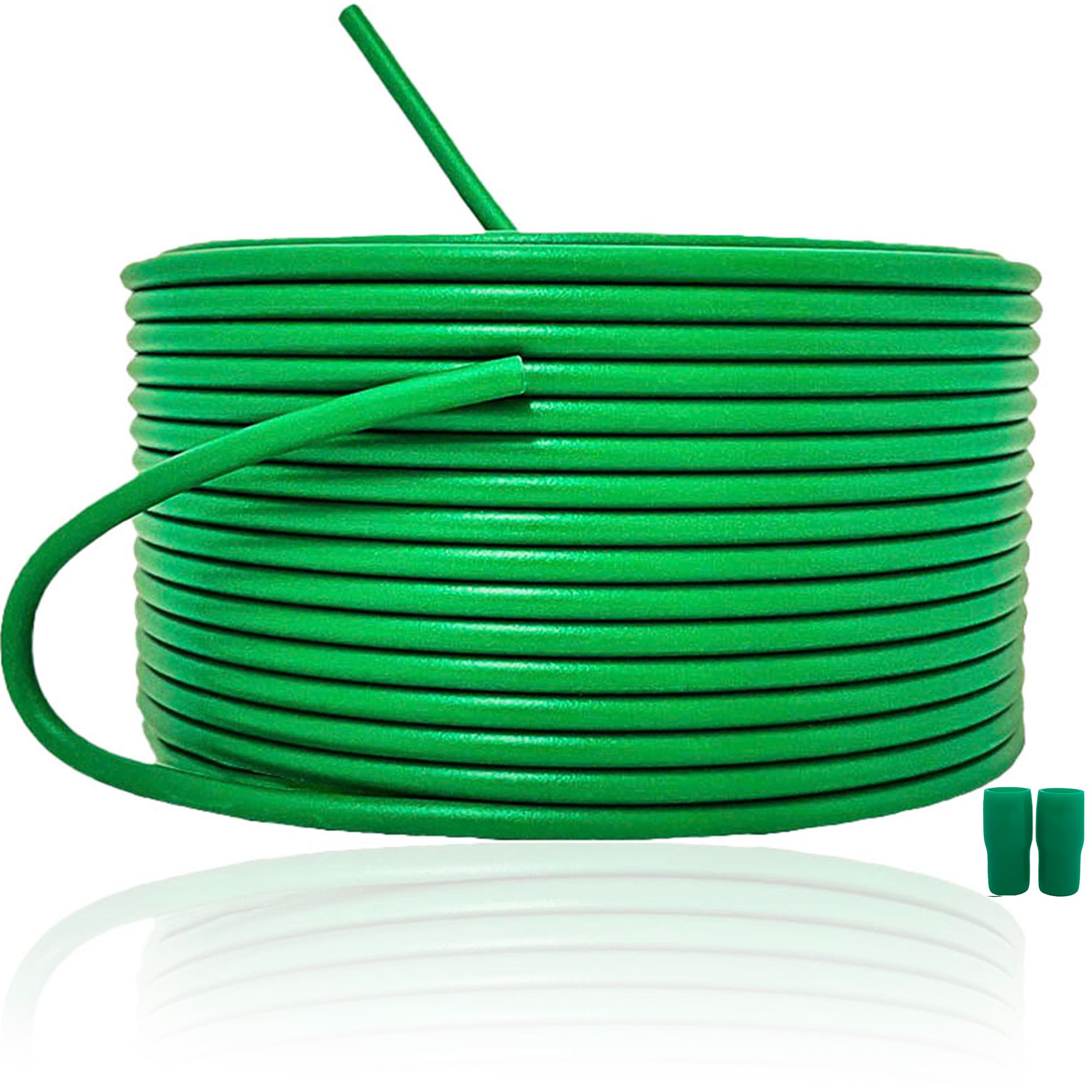 IVケーブル　緑　２ｓｑ　新品未使用品　No.390 Amazon.co.jp: アース線 IV 2sq 緑 20m 絶縁キャップ付【1.25sq～8sq